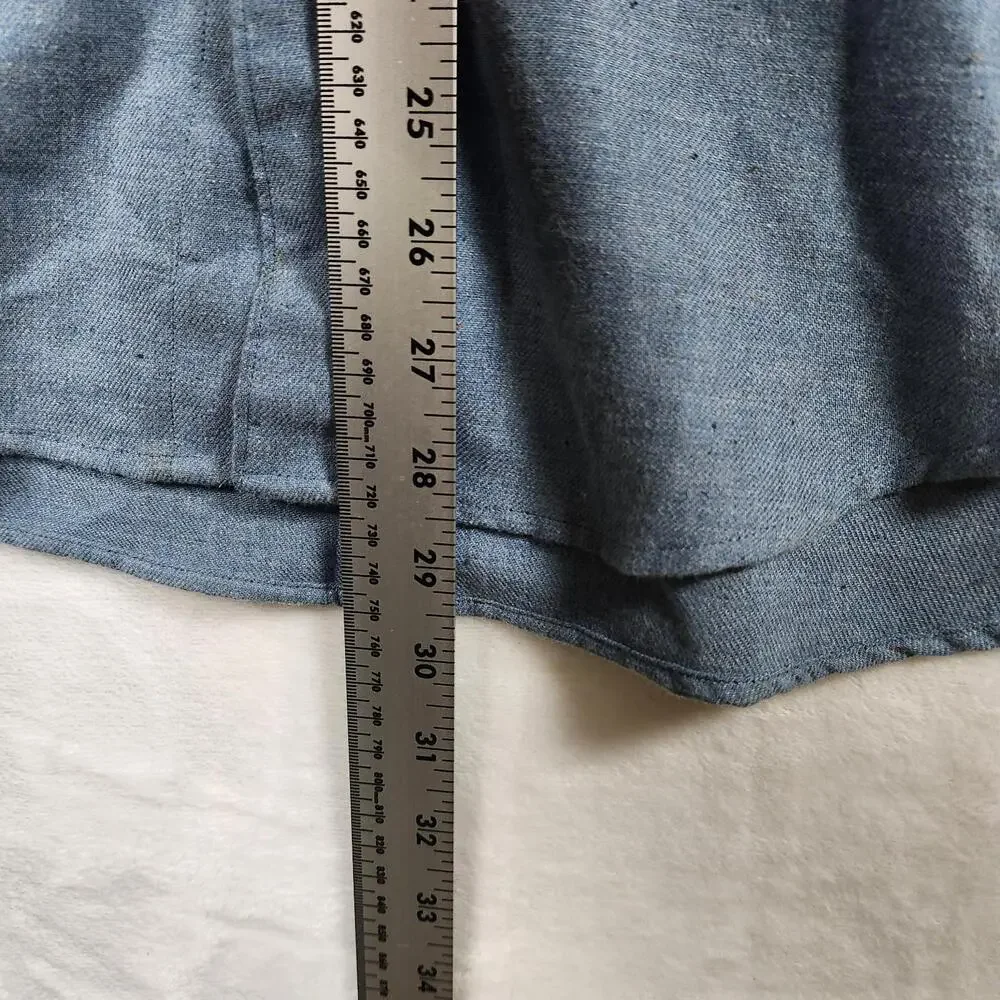 J Crew Classic Long Sleeve Button‎ Up Shirt Blue Size Medium